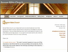 Tablet Screenshot of berean-shoreline.org